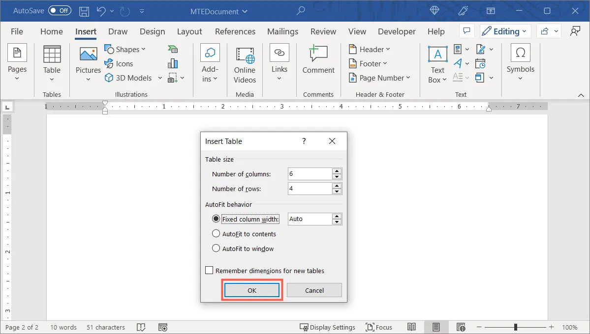 C Mo Crear Y Personalizar Tablas En Microsoft Word