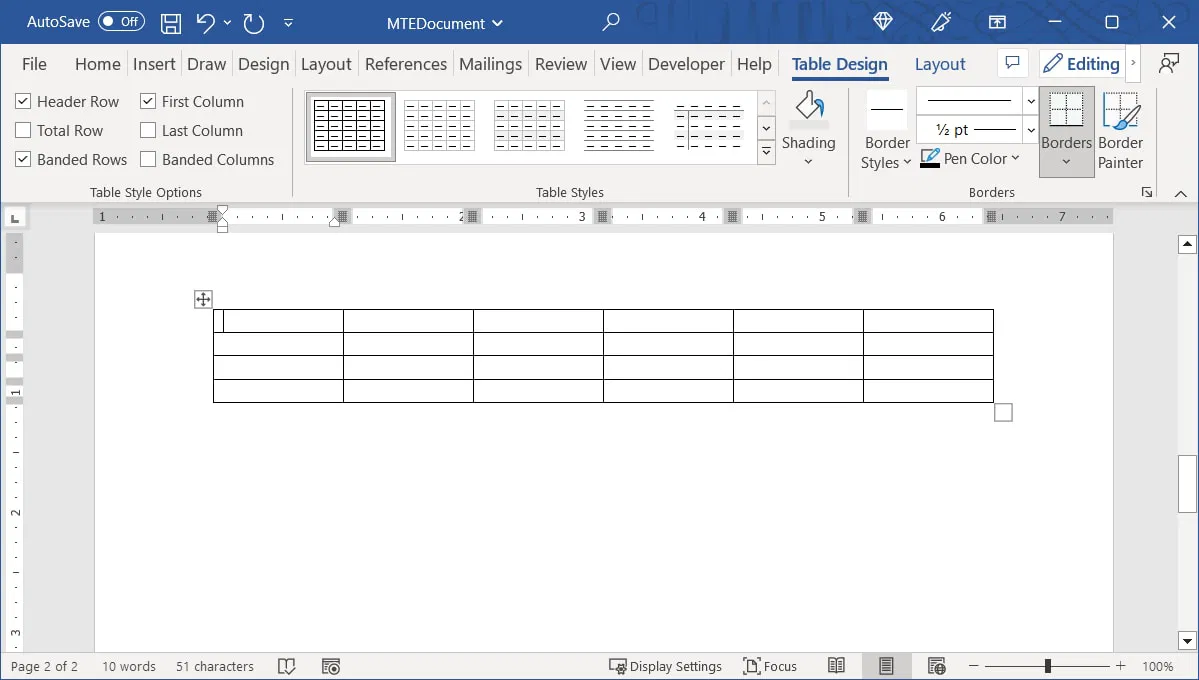 Cómo crear y personalizar tablas en Microsoft Word