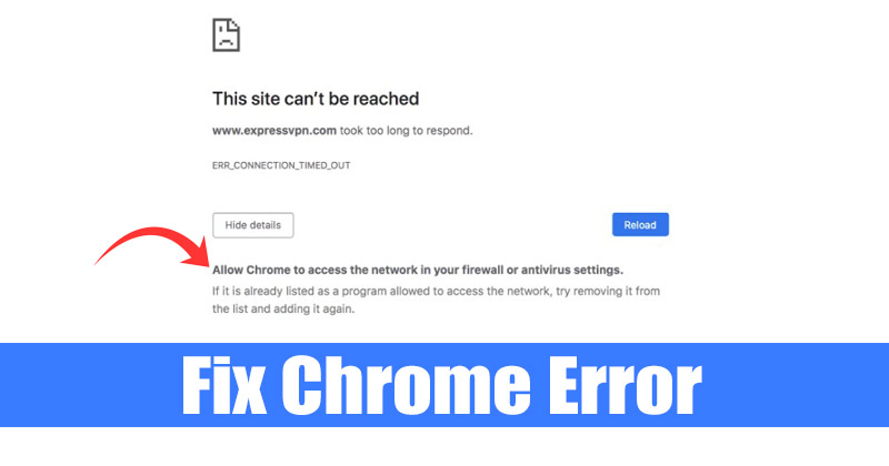 Cómo solucionar el error Permitir que Chrome acceda a la red en