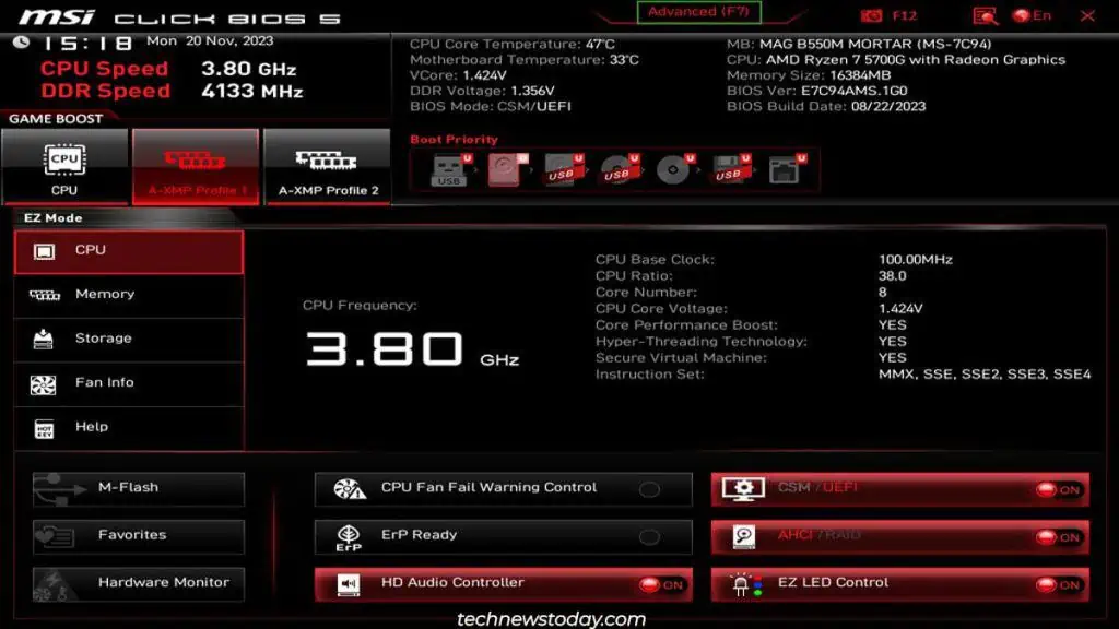 [محلول] تم تعطيل AMD-V في خطأ BIOS