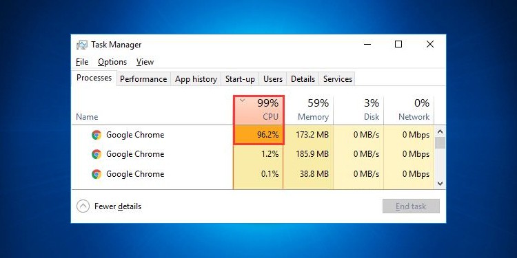 Chrome Hohe Cpu Auslastung 2019