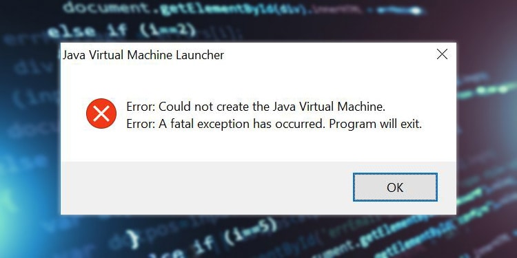 So beheben Sie den Fehler „Die Java Virtual Machine konnte nicht ...