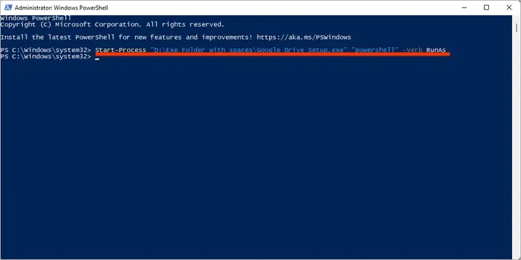 So führen Sie Exe in Powershell aus - Mundo Geek