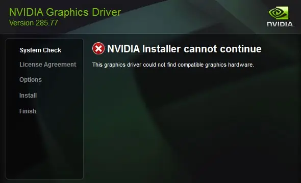 Geforce Treiber Installation Kann Nicht Fortgesetzt Werden [Gelöst] Nvidia Installer kann nicht fortgesetzt werden