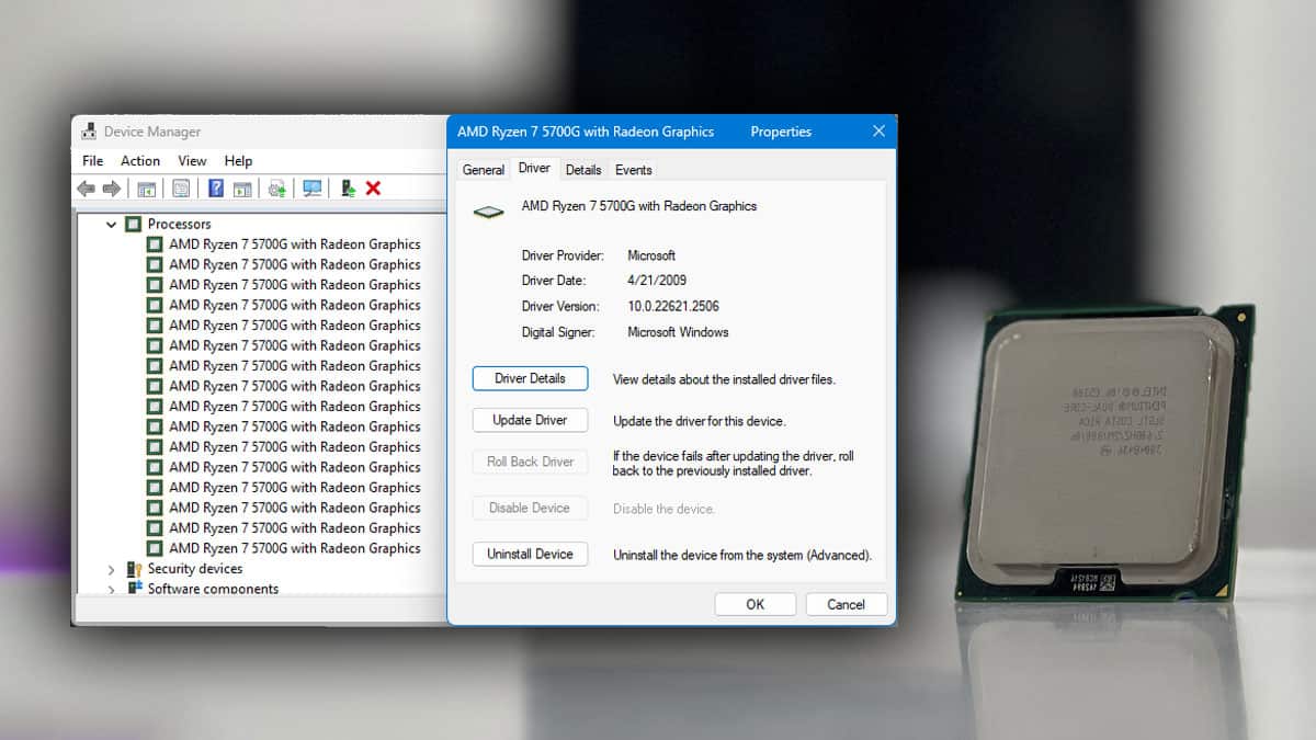 Wie aktualisiere ich cpu treiber in windows 11 
