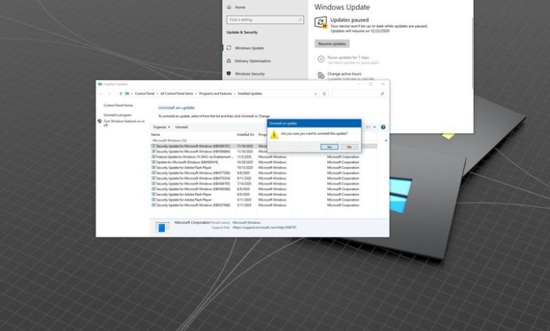So deinstallieren Sie das Update KB4586781, um Probleme in Windows 10 ...