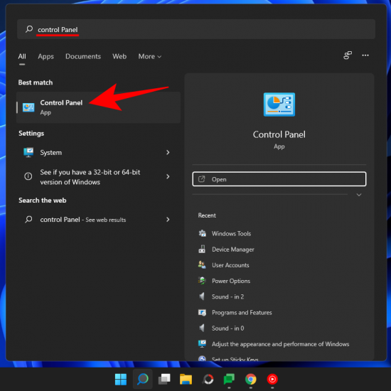 So öffnen Sie die Systemsteuerung in Windows 11 - Mundo Geek