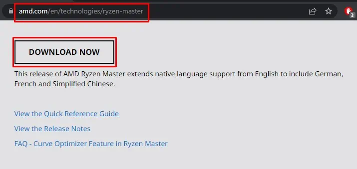 Correctif : le pilote Ryzen Master n'est pas installé correctement