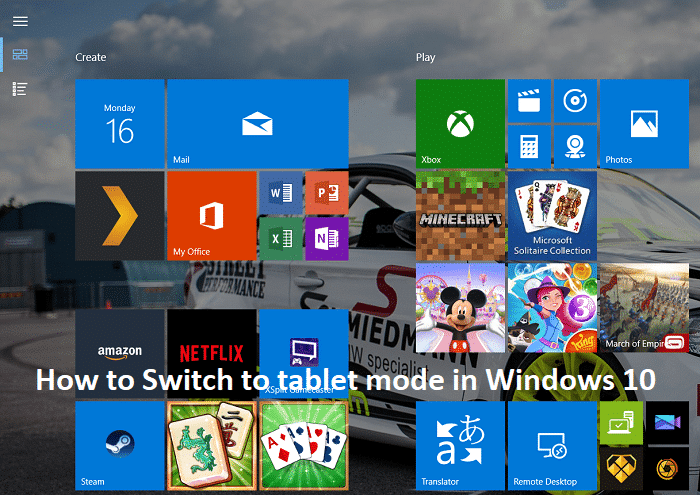 Comment passer en mode tablette dans Windows 10