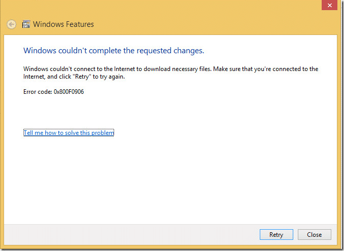Windows System Modification Warning Fix Windows n'a pas pu compléter les modifications demandées
