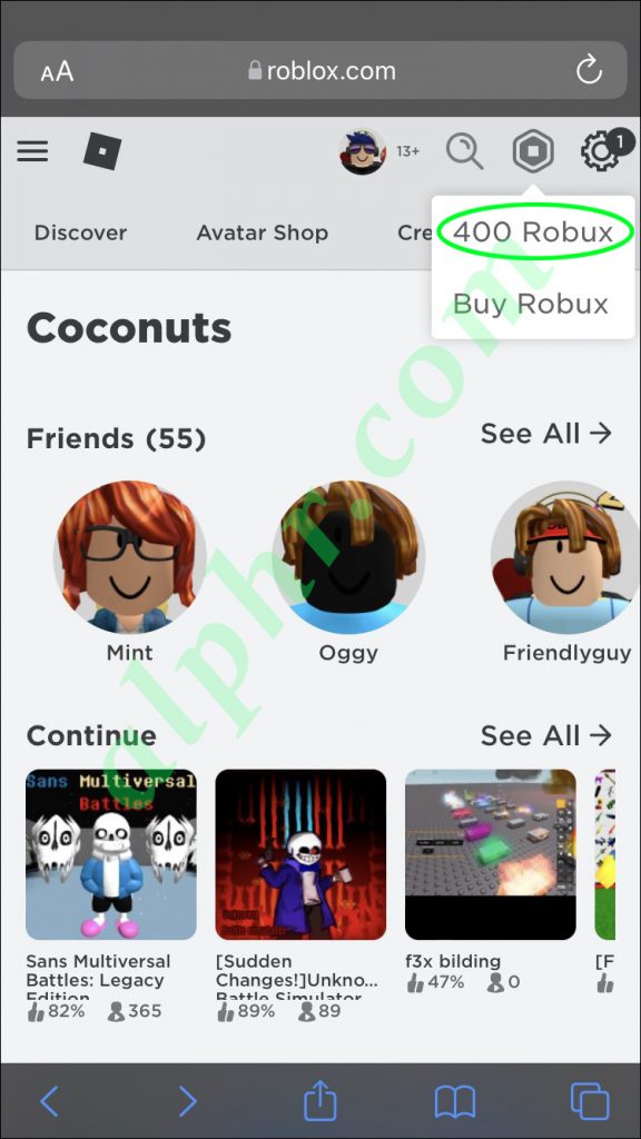 Comment afficher l'historique des achats dans Roblox