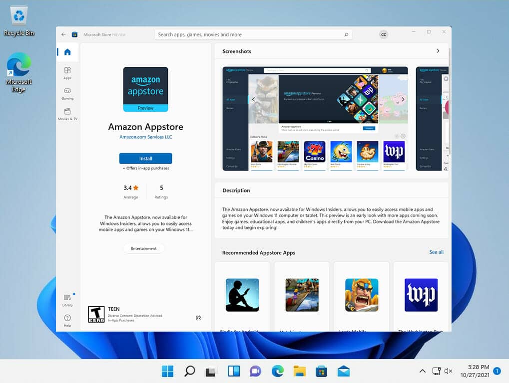 game android di windows 11