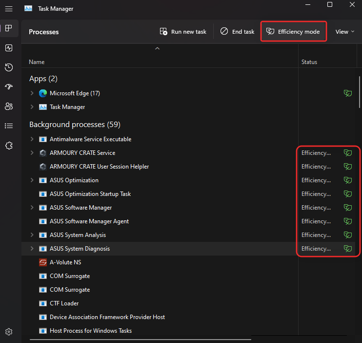 Cara mengaktifkan atau menonaktifkan Mode Efisiensi di Windows 11 untuk ...