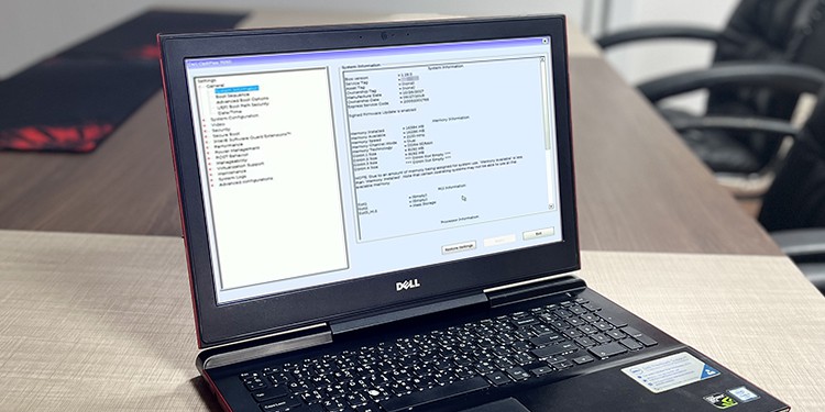как попасть в биос на ноутбуке dell