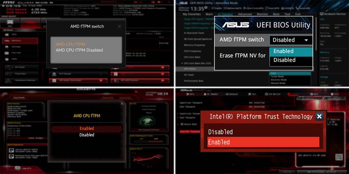 Come abilitare tpm 2 0 nel bios