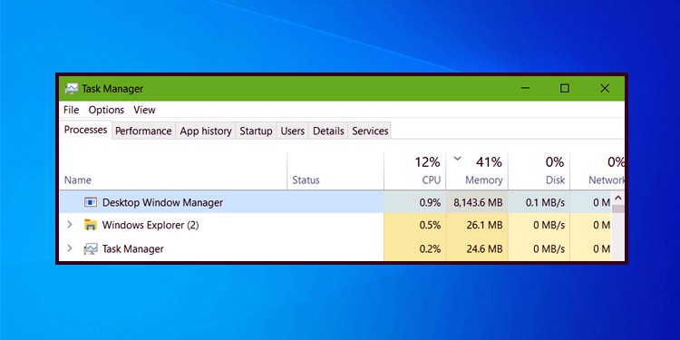 Hoe u Desktop Window Manager (dwm.exe) kunt repareren met hoog ...