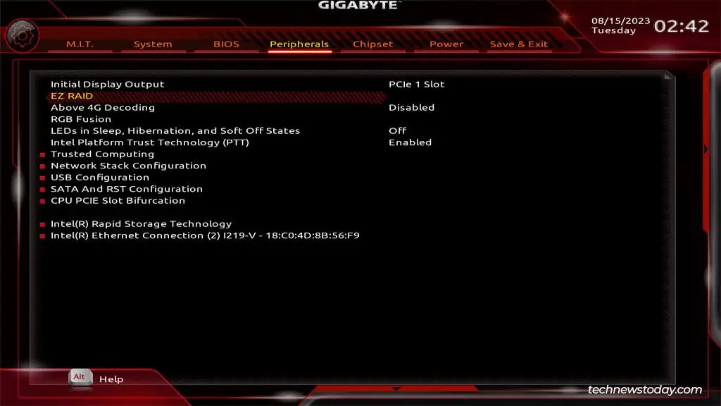 Jak skonfigurować RAID na płycie głównej Gigabyte - Mundo Geek