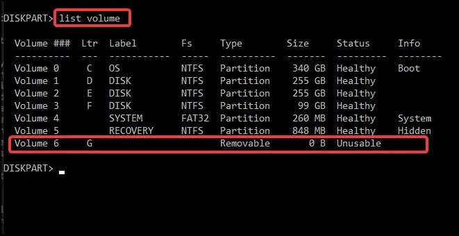List Volume Command Como consertar SSD não alocado no Windows - Mundo Geek