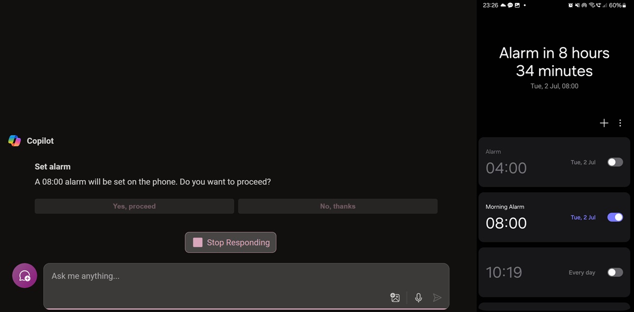 O Phone Link do Windows 11 agora funciona melhor com telefones Samsung