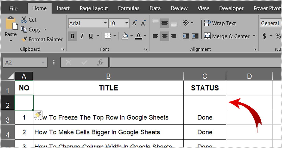 Como mover células para baixo no Excel - Mundo Geek