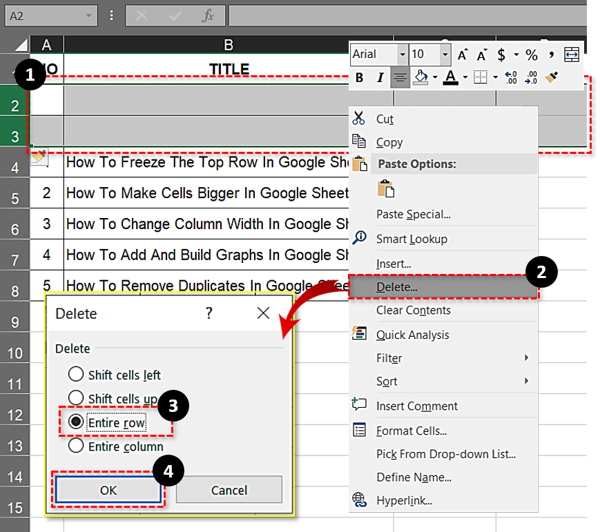 Como mover células para baixo no Excel - Mundo Geek