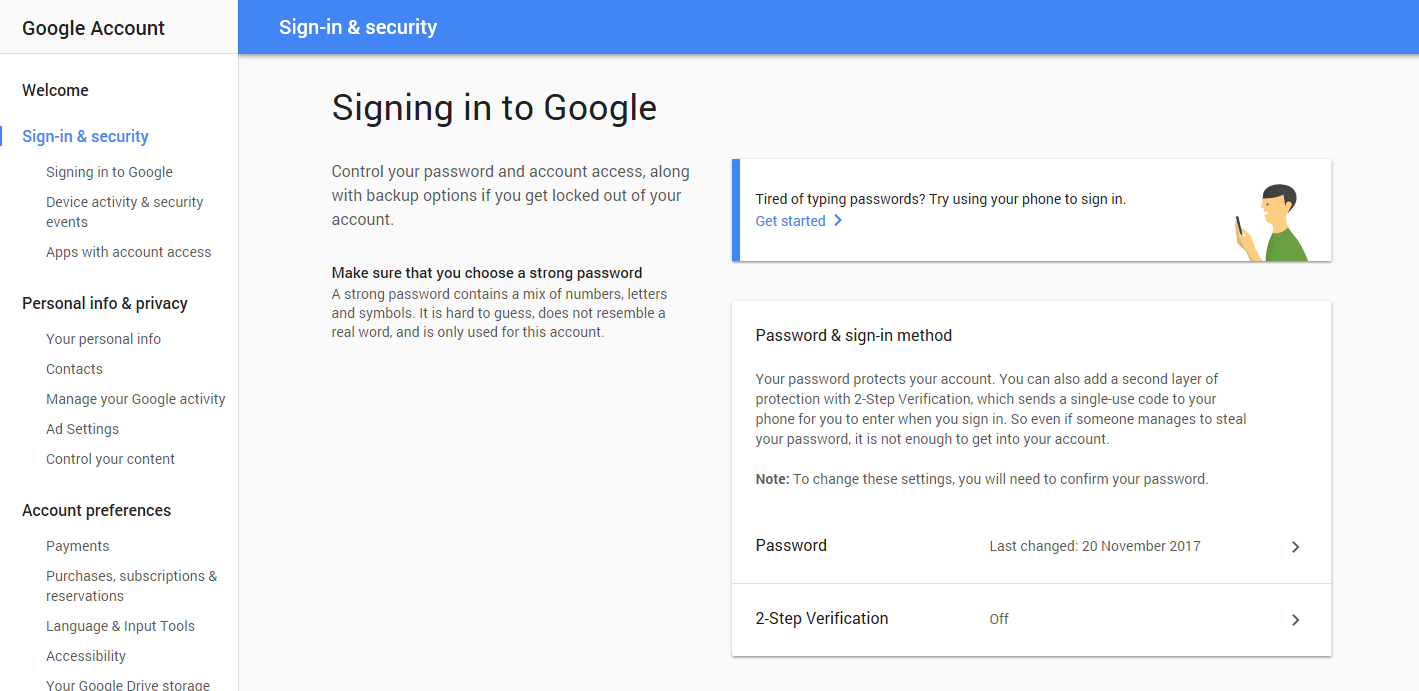 Configurar la autenticación de dos factores con Microsoft, Google y otros servicios