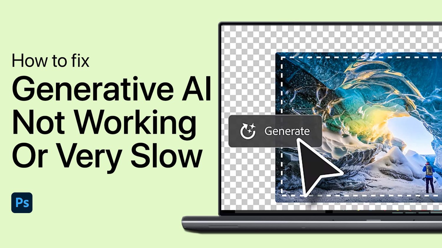 Cómo arreglar la IA generativa de Photoshop no funciona o muy lento
