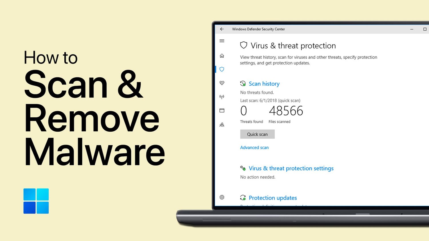 Cómo escanear rápidamente y eliminar virus/malware en Windows
