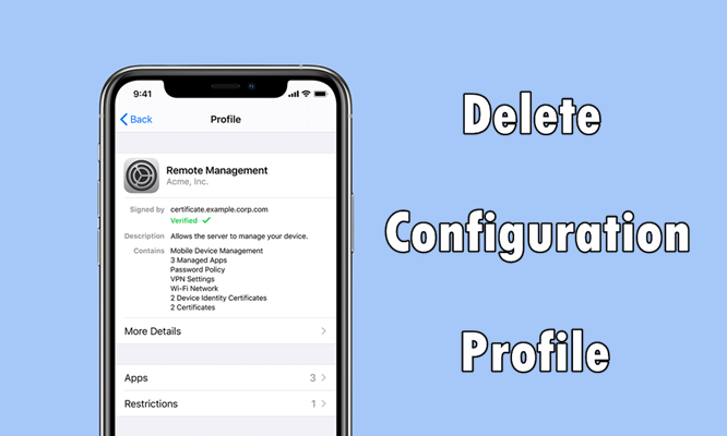 ¿No se puede eliminar el perfil de configuración del iPhone? ¡Fijado!