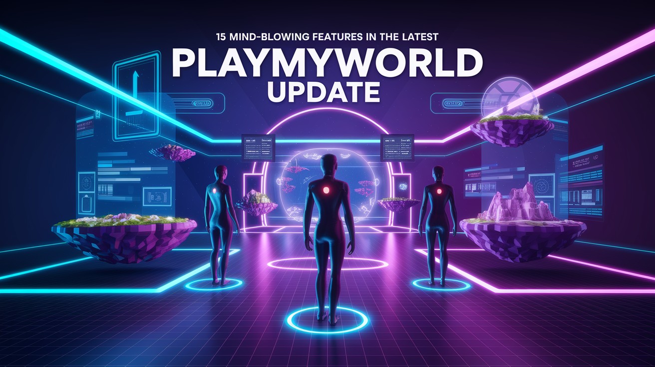 15 características alucinantes en la última actualización de PlayMyWorld