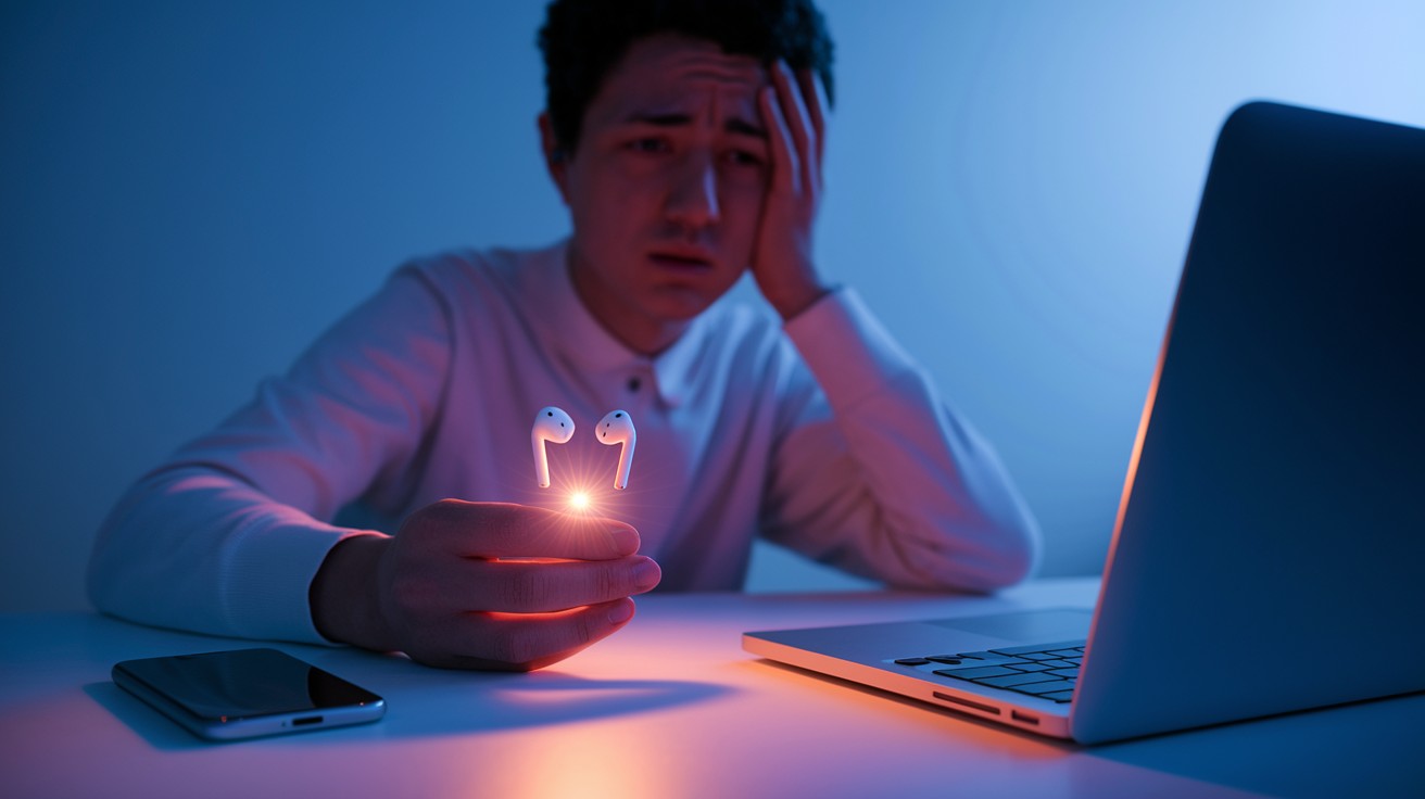 Luz roja en AirPods: lo que realmente significa