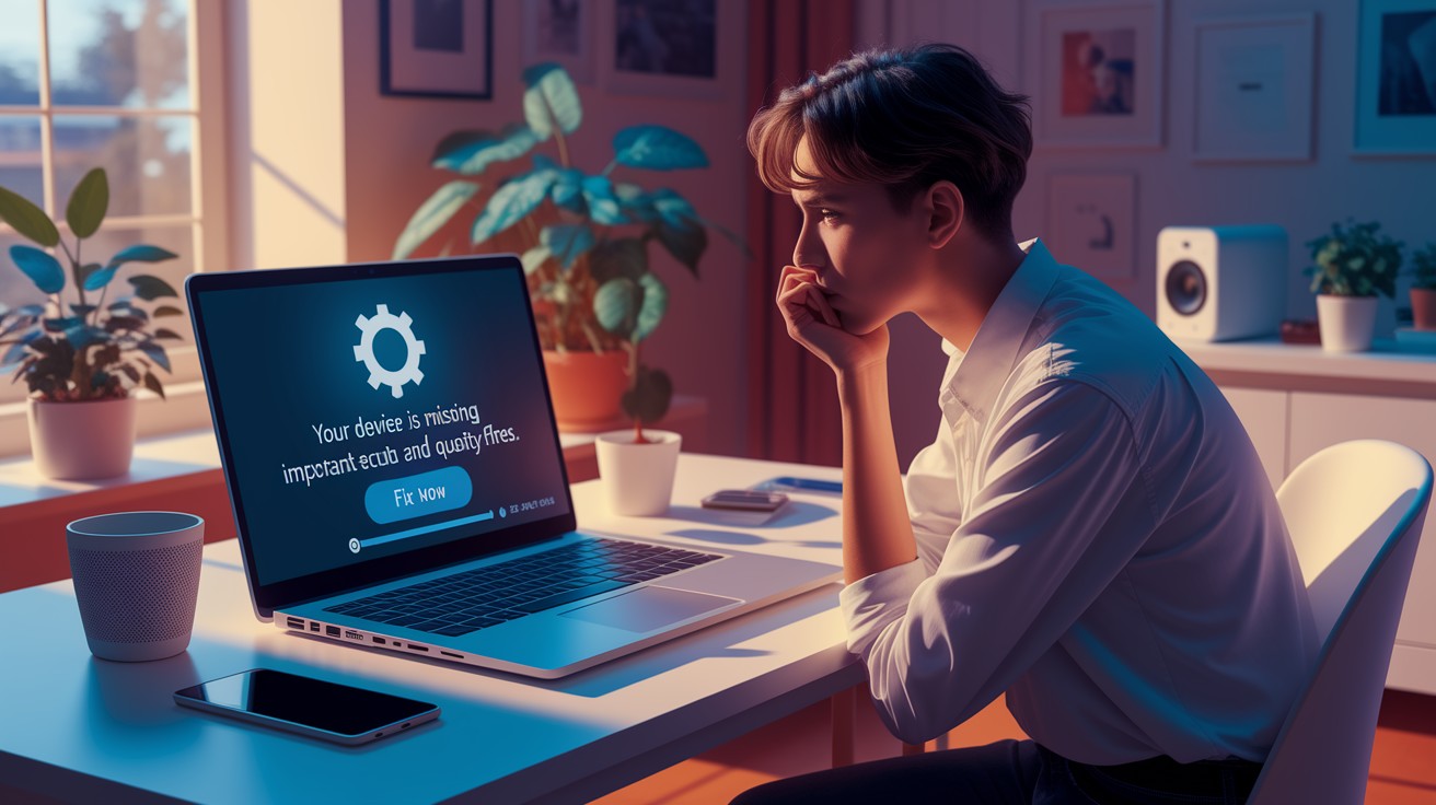 Error de soluciones fáciles para "su dispositivo le falta".