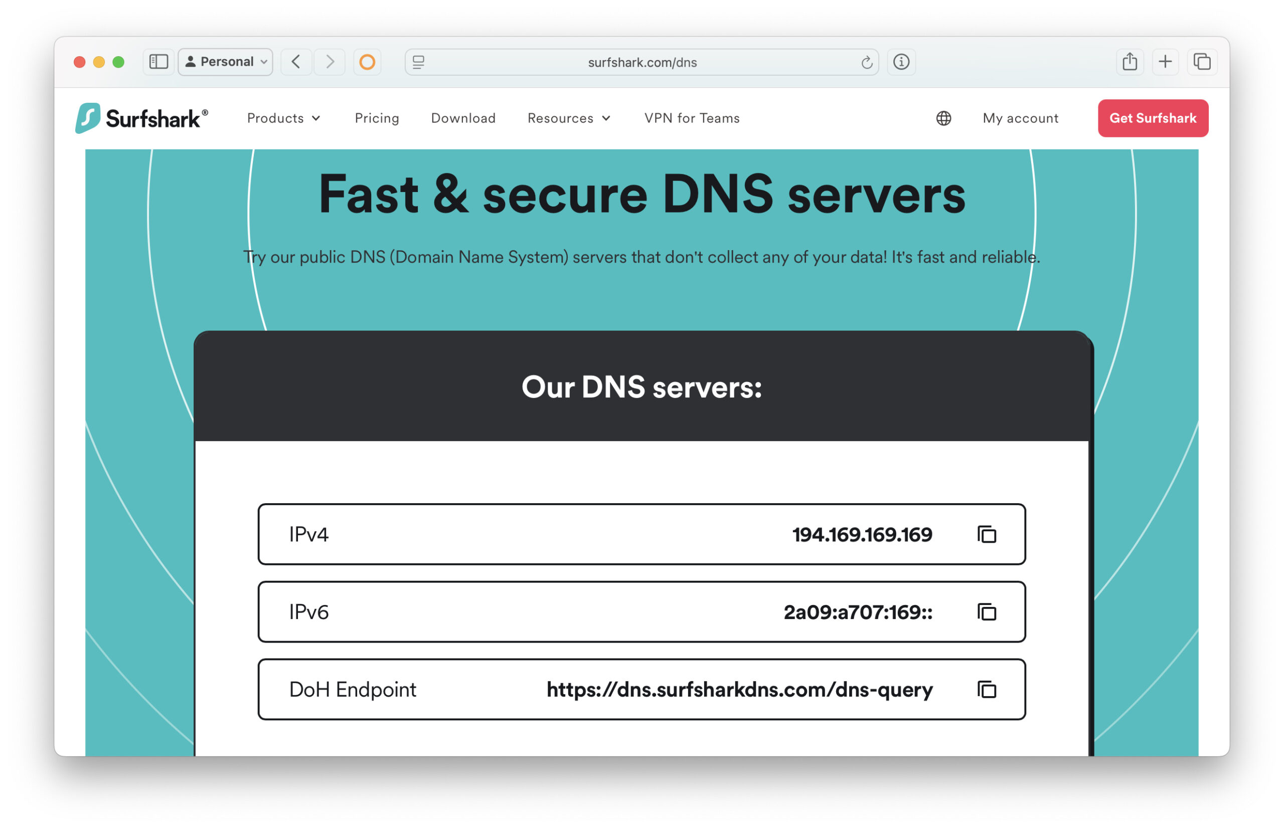 Cómo usar Surfshark DNS en Mac, iPhone, iPad
