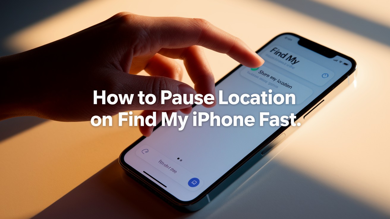 ¿Cómo pausar la ubicación en Find My iPhone Fast?