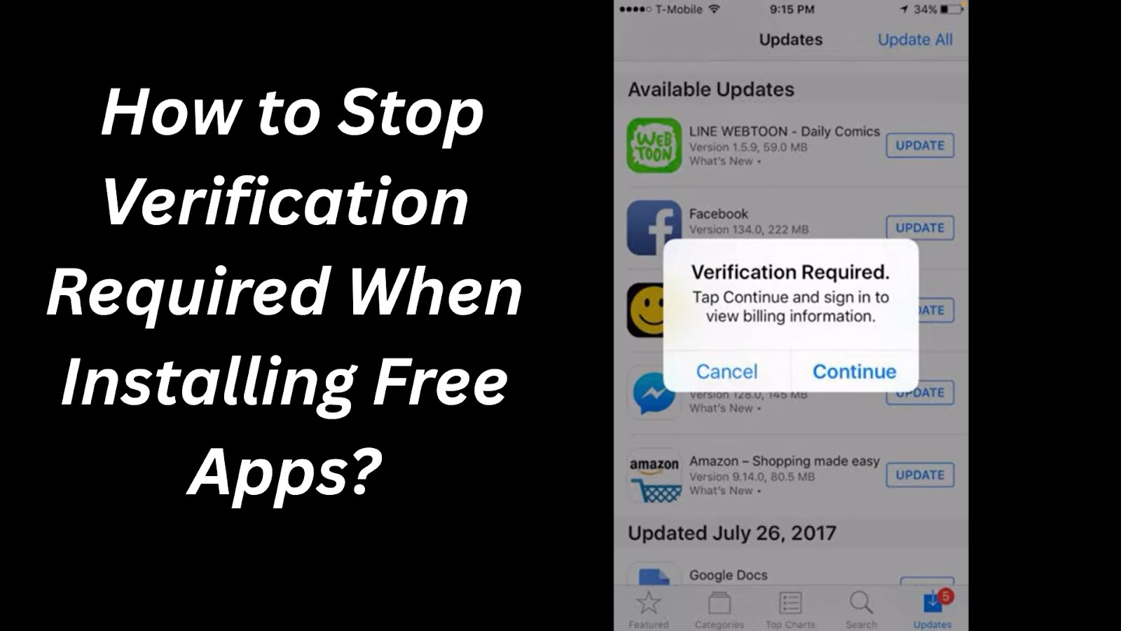 ¿Cómo detener la verificación requerida al instalar aplicaciones gratuitas?
