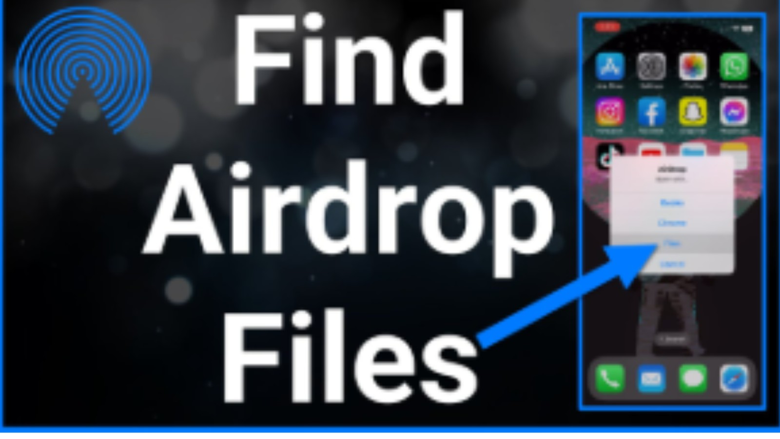 ¿Confundido? ¿Dónde encontrar archivos Airdrop en iPhone?