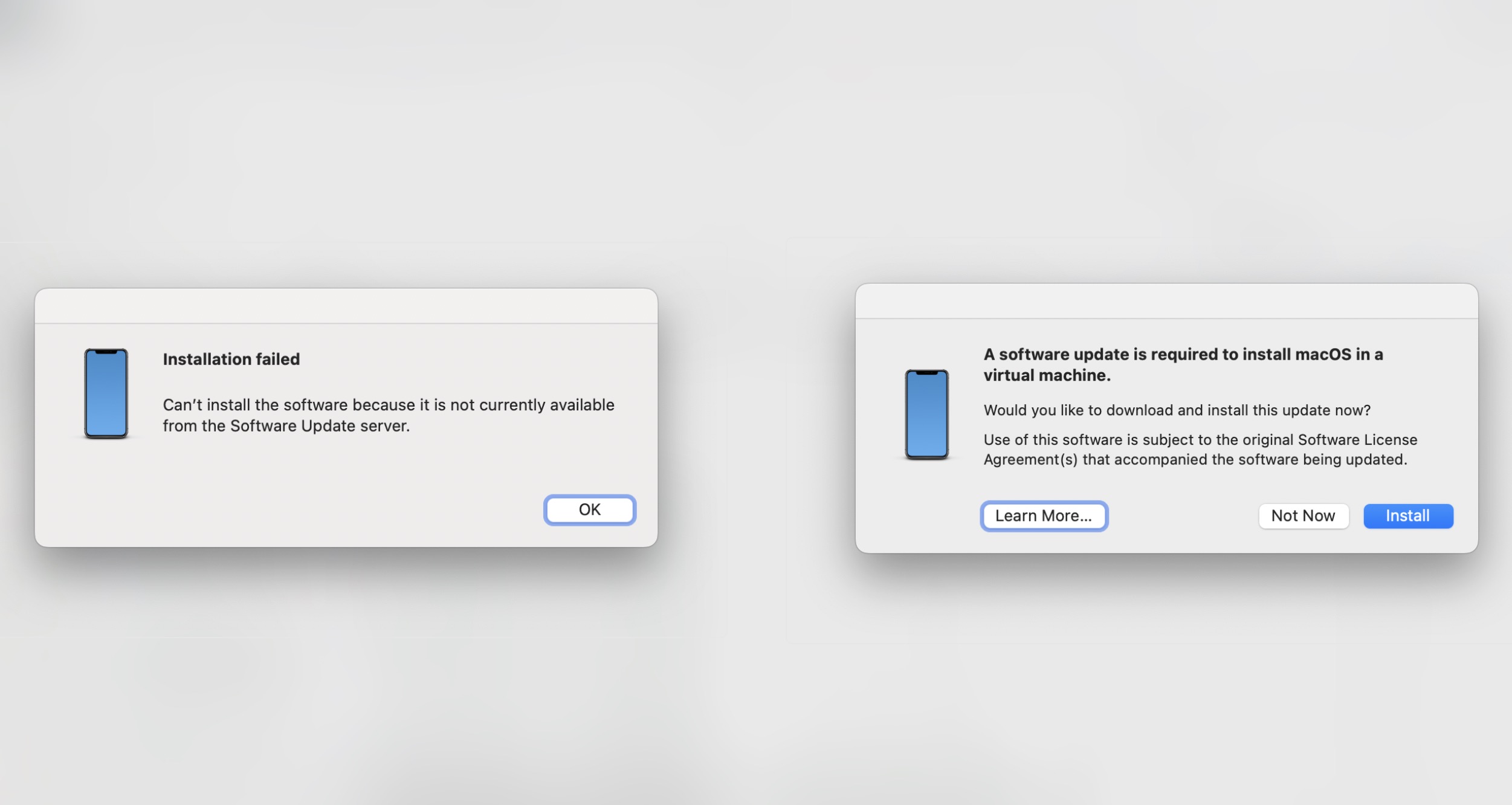 Cómo corregir el error de la máquina virtual de la máquina virtual de Beta MacOS Tahoe "Se requiere la actualización del software"