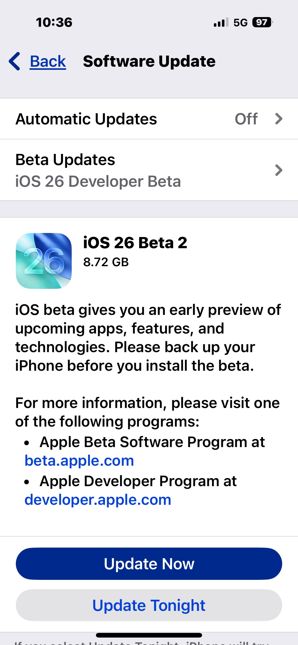 iOS 26 beta 2 descarga disponible para iPhone &amp; iPad
