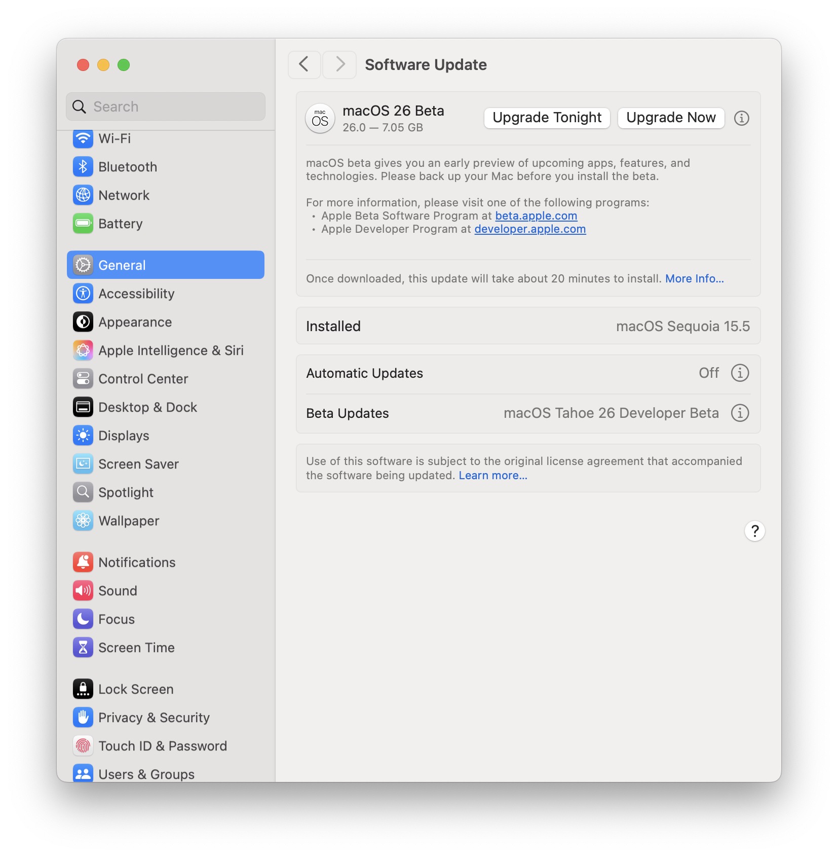 MacOS Tahoe 26 Beta 1 Disponible para descargar ahora