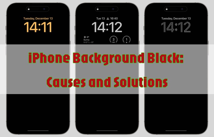Fondo del iPhone negro: causas y soluciones