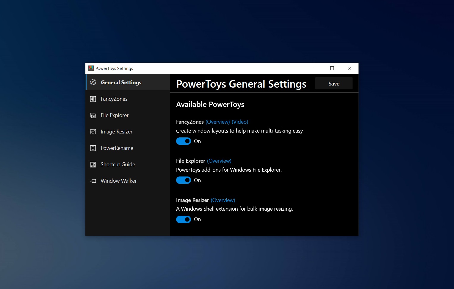 Windows 10 PowerToys obtiene un redimensionador de imágenes integrado
