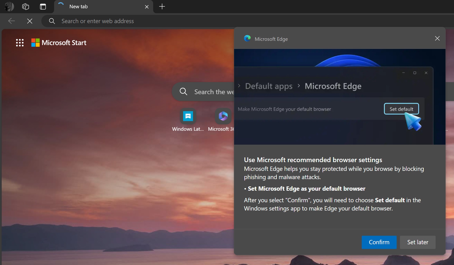 Microsoft Edge no dejará de molestar a los usuarios para que se establezcan como predeterminado en Windows 11