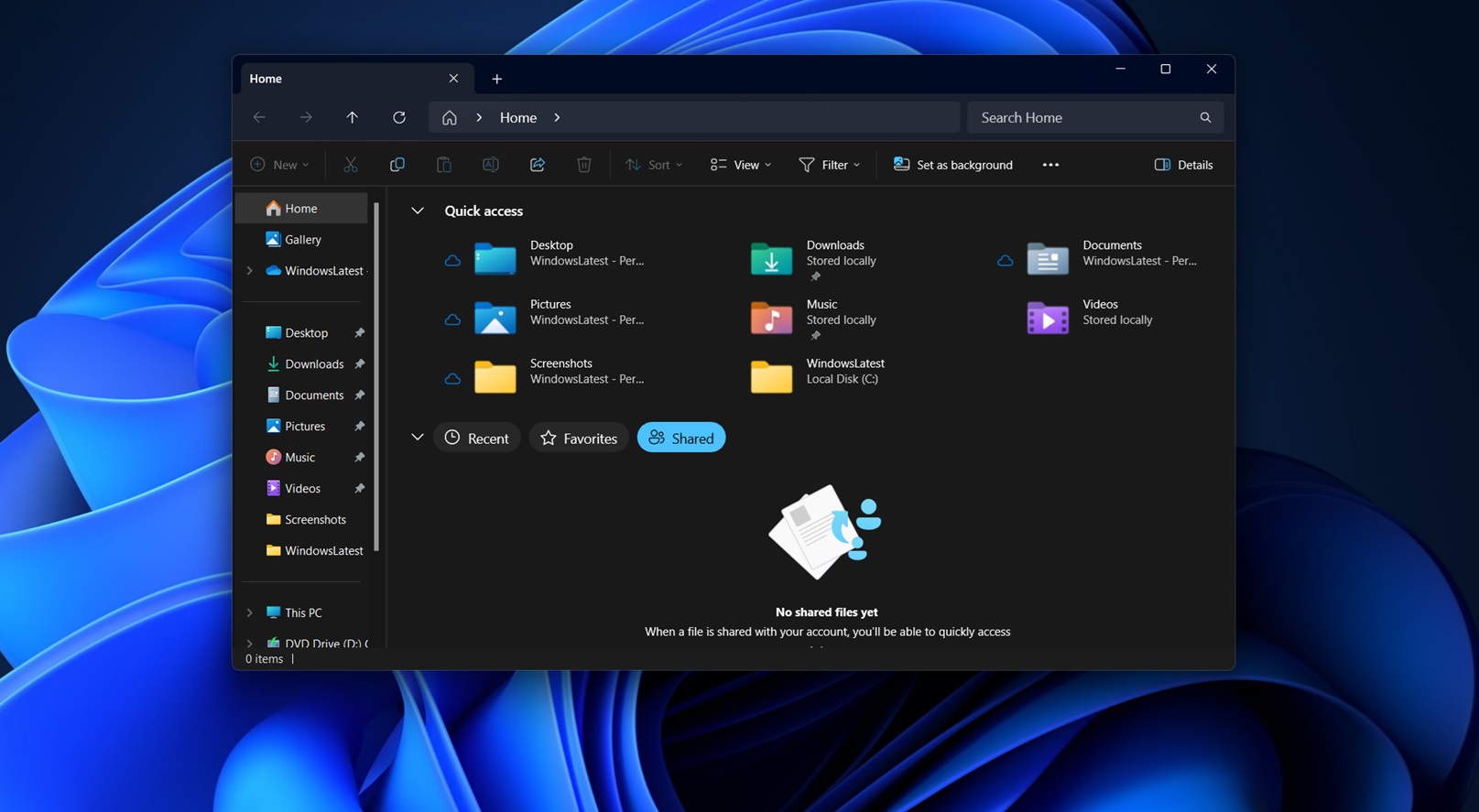 Windows 11 KB5043185 (24H2) prueba una integración más profunda de la cuenta Microsoft en el Explorador de archivos