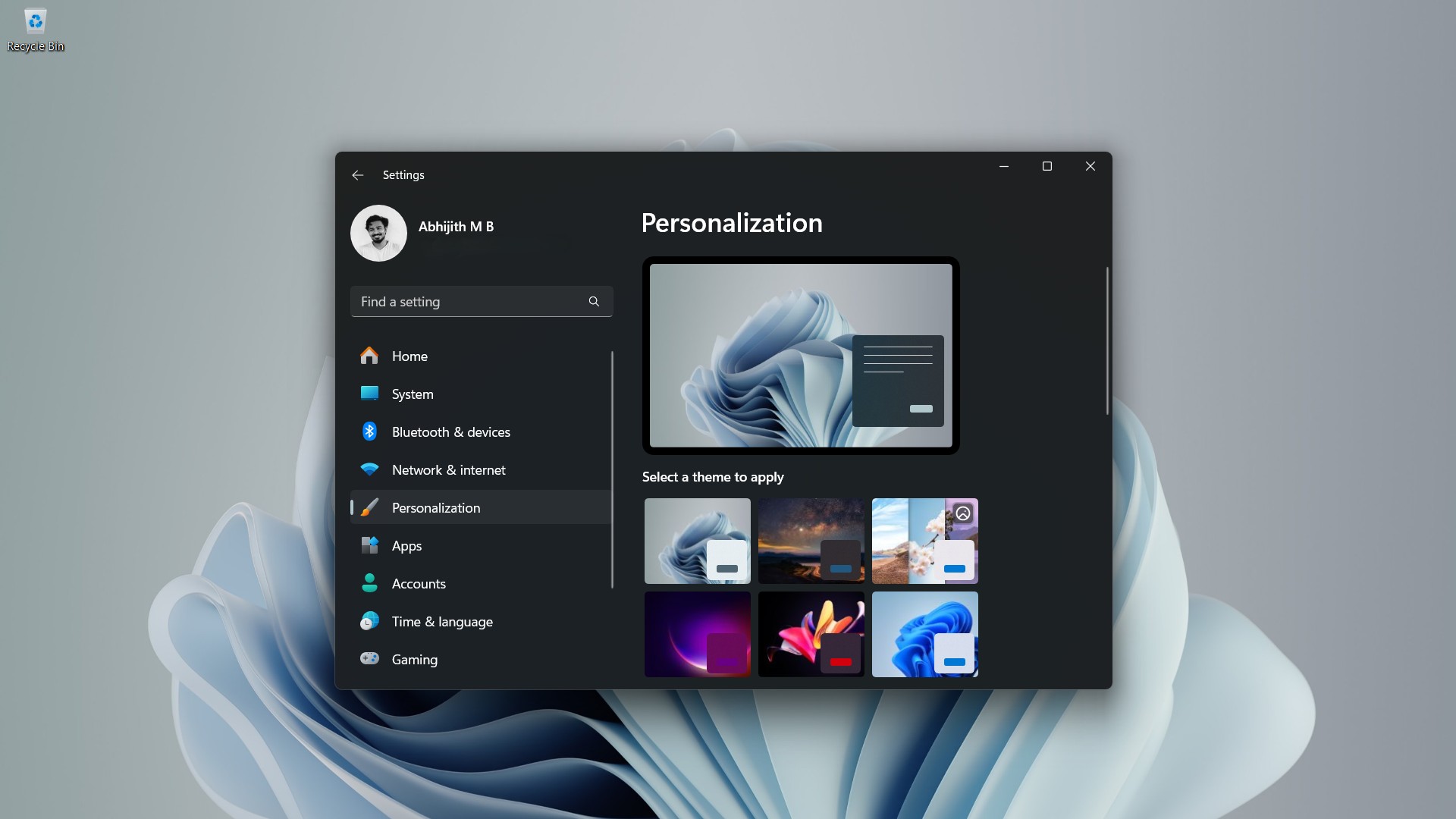 Es posible que Microsoft haya renunciado a las funciones de personalización impulsadas por IA de Windows 11