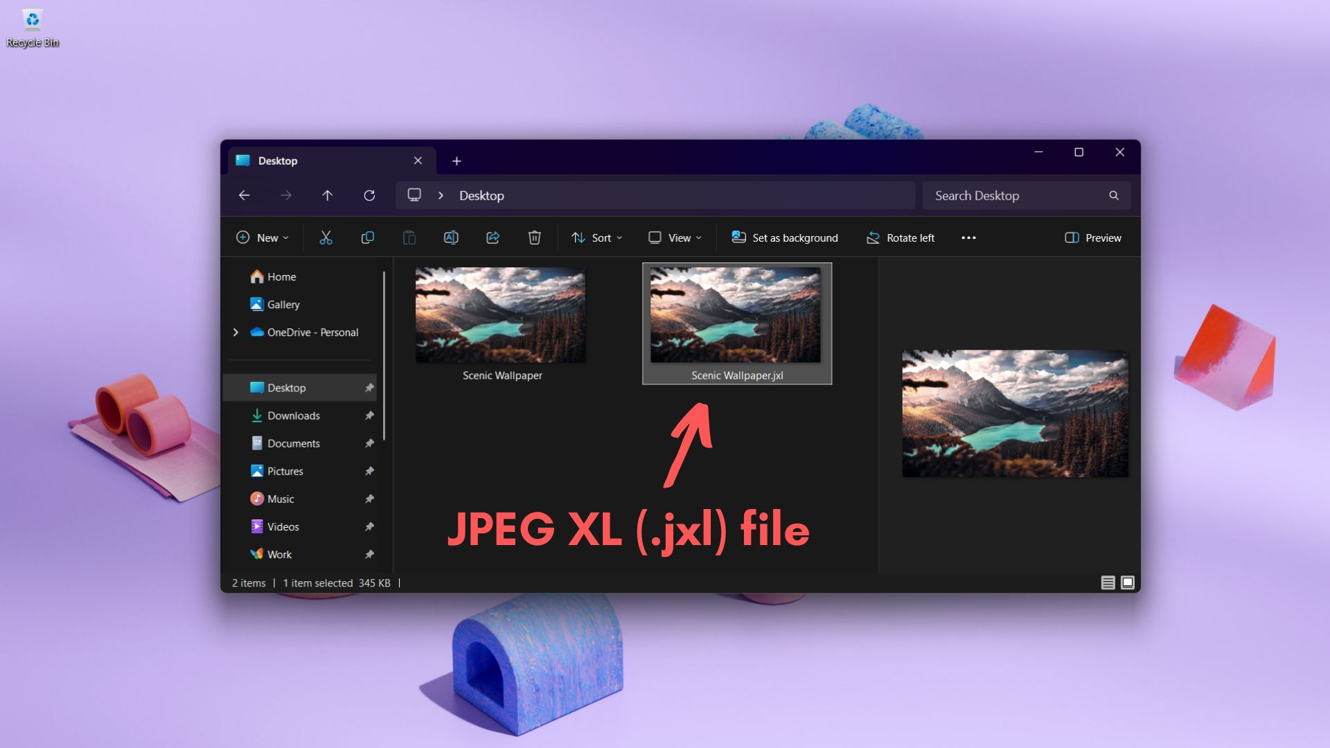 Encienda JPEG-XL (.JXL) en Windows 11 24h2, una nueva característica secreta