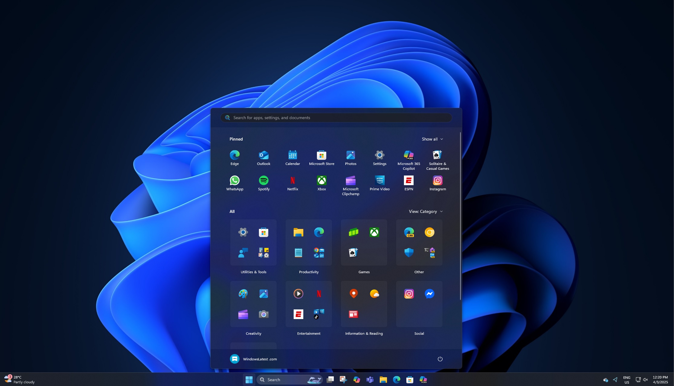 El menú Inicio de Windows 11 es obtener un gran rediseño, le permite apagar la alimentación recomendada