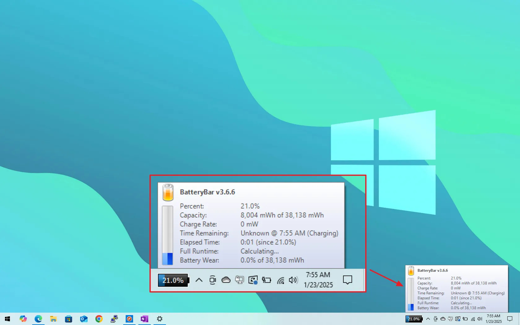 Cómo mostrar el porcentaje de batería en la barra de tareas en Windows ...