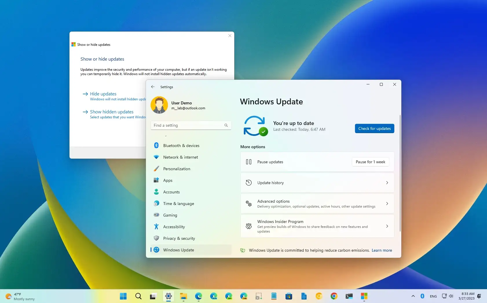 Cómo mostrar u ocultar actualizaciones en Windows 11 - Mundo Geek