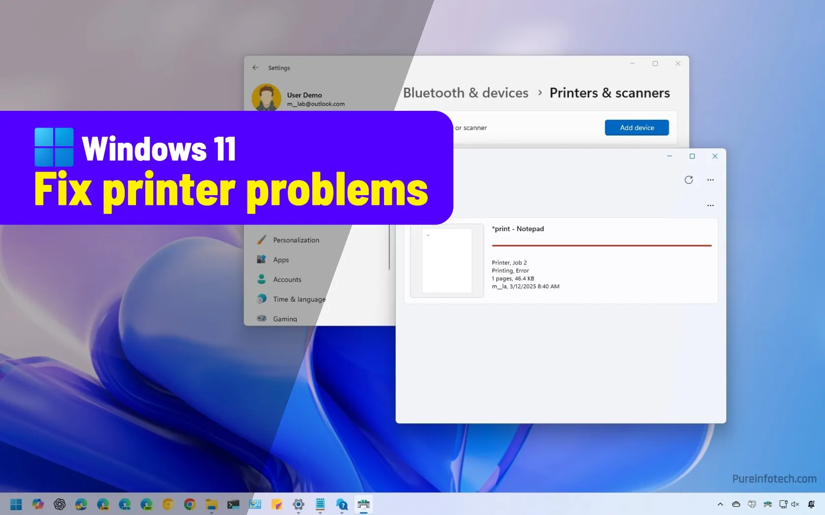 Cómo arreglar la impresora no funciona en Windows 11