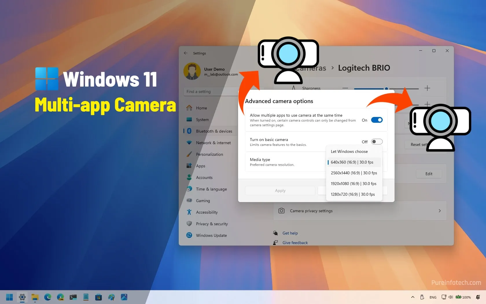 Cómo permitir que varias aplicaciones usen la cámara en Windows 11 ...